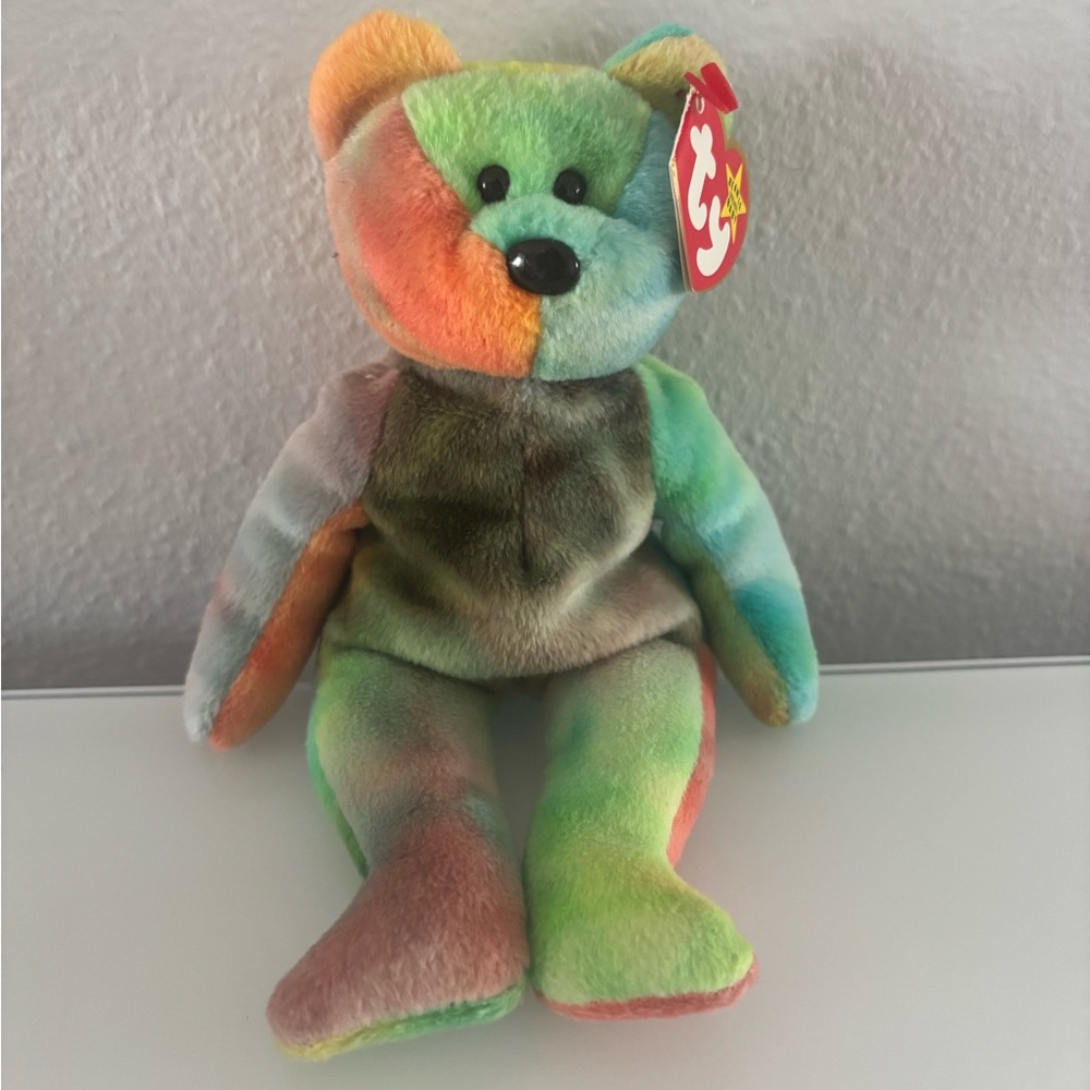 MWT Ty Beanie Baby Garcia The Bear Vintage Rare 4051 8/1/1995 Grateful Dead